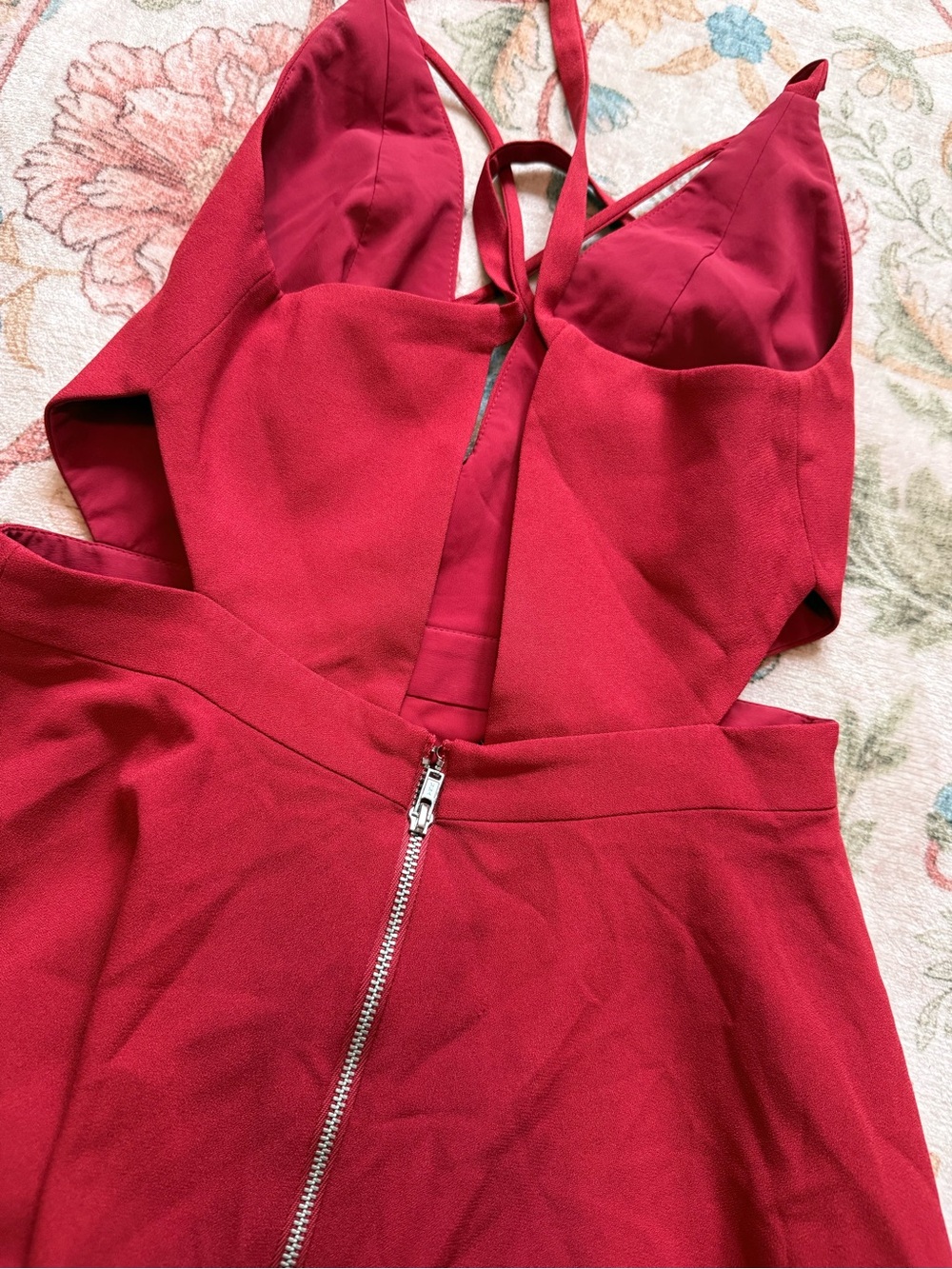 NBD X NAVEN TWINS mini red dress - Picture 3 of 6